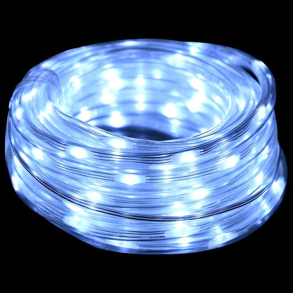 Lumină cu sfoară cu 240 LED Alb Rece 10 m PVC GartenMobel Dekor