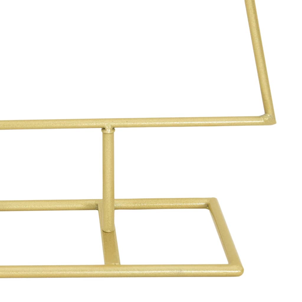 Pom de Crăciun din metal Auriu 90 cm Oțel vopsit în pulbere GartenMobel Dekor