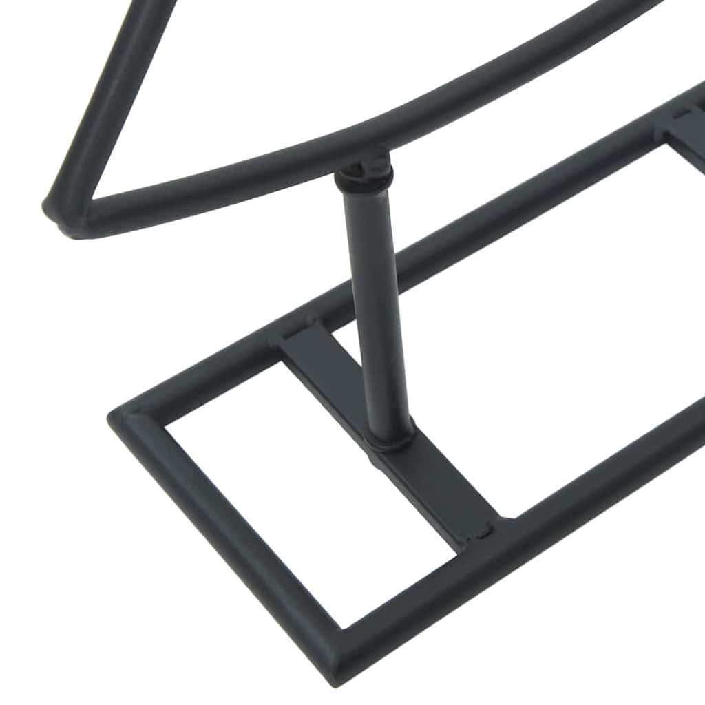 Pom de Crăciun din metal cu suport Negru 150 cm Oțel GartenMobel Dekor