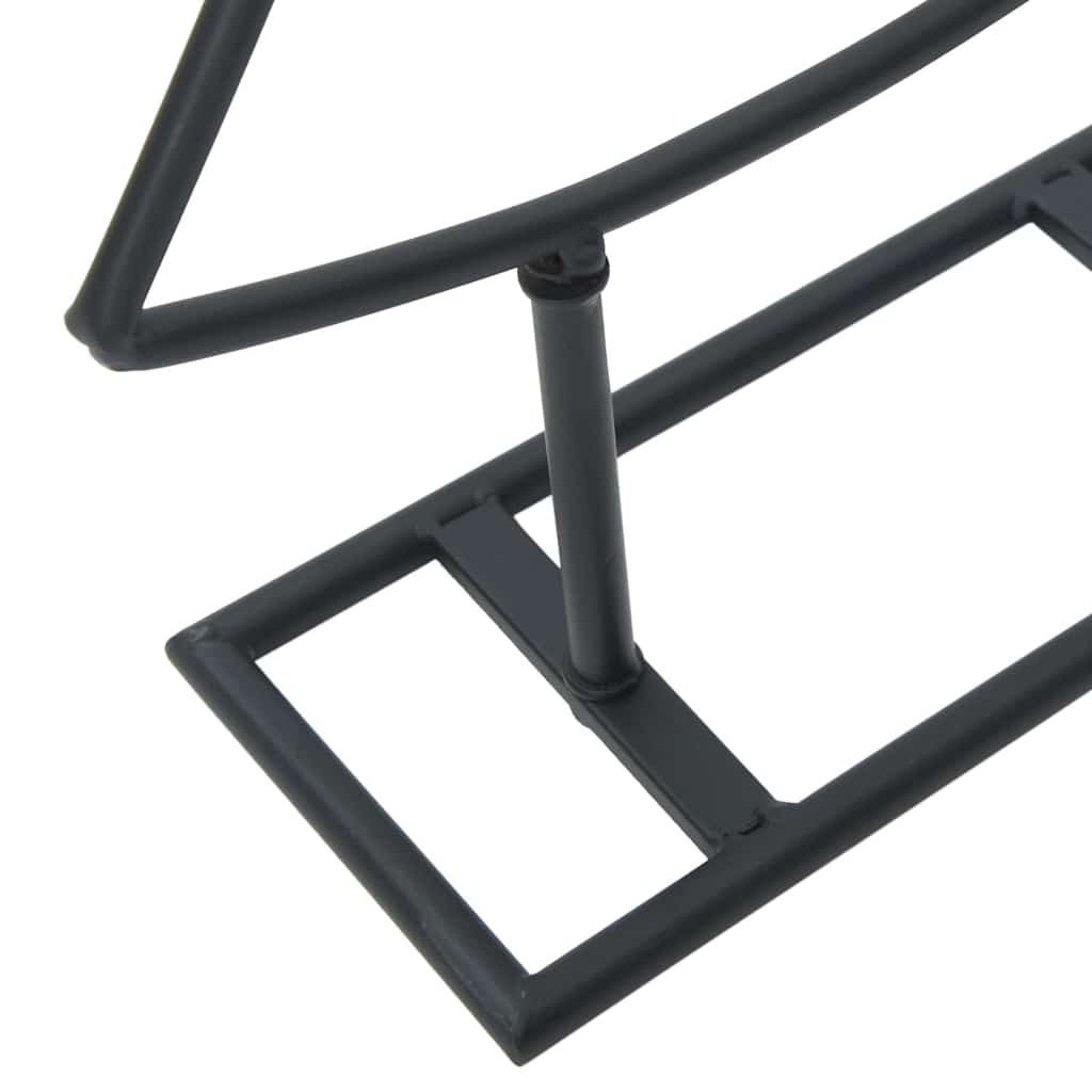 Pom de Crăciun din metal cu suport Negru 60 cm Oțel GartenMobel Dekor