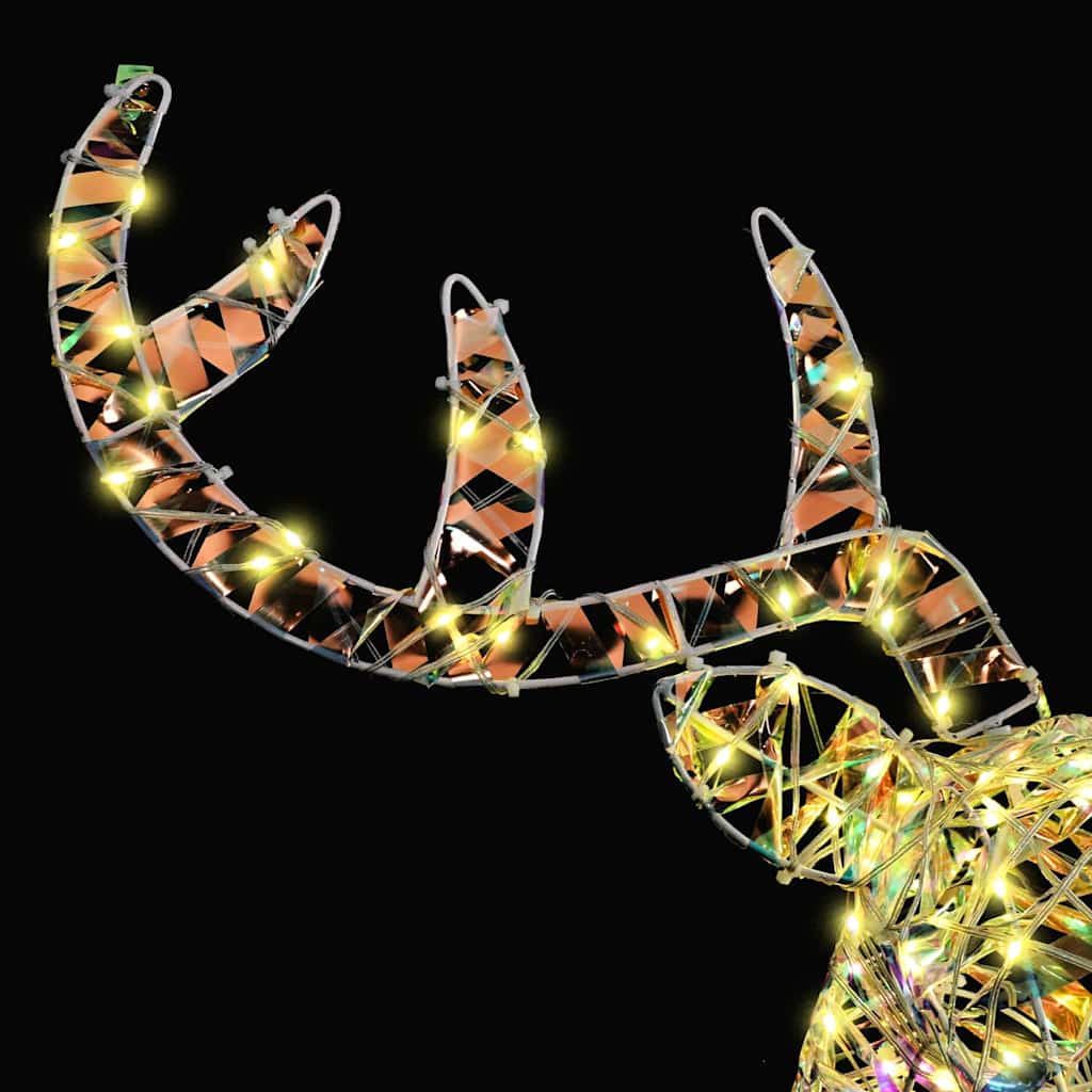 Sanie cu ren cu 140 LED Alb cald 60 cm PET GartenMobel Dekor