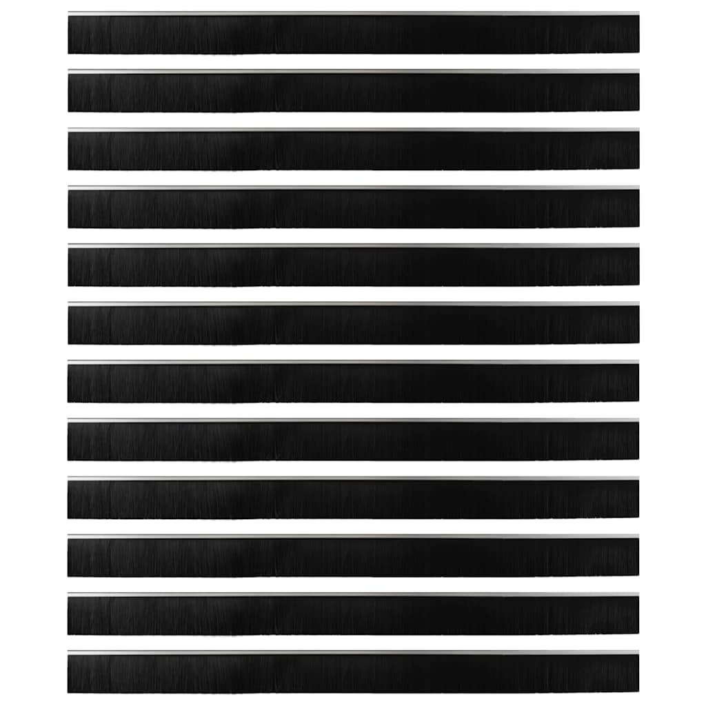 Dopuri pentru uși autoadezive 12 pcs Argintiu 100 cm GartenMobel Dekor