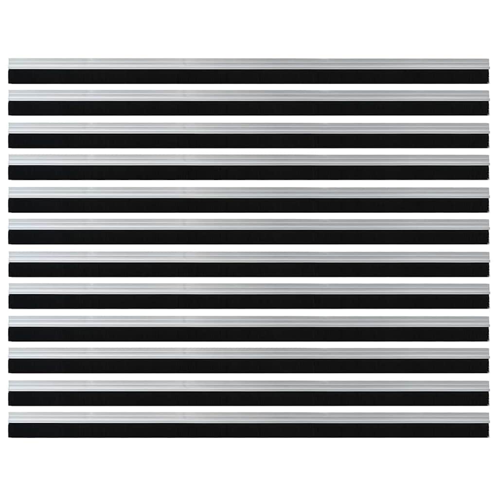 Dopuri pentru uși autoadezive 12 pcs Argintiu 100 cm GartenMobel Dekor