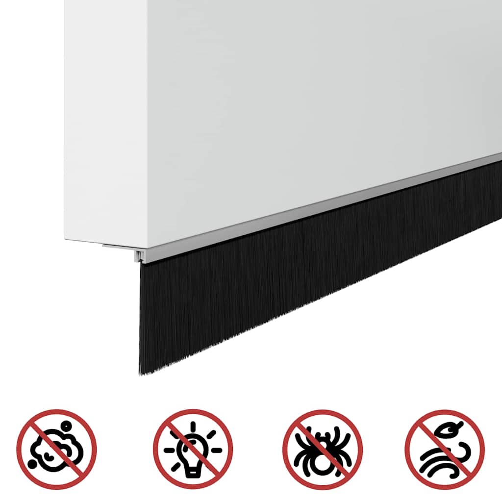 Dopuri pentru uși autoadezive 12 pcs Argintiu 100 cm GartenMobel Dekor