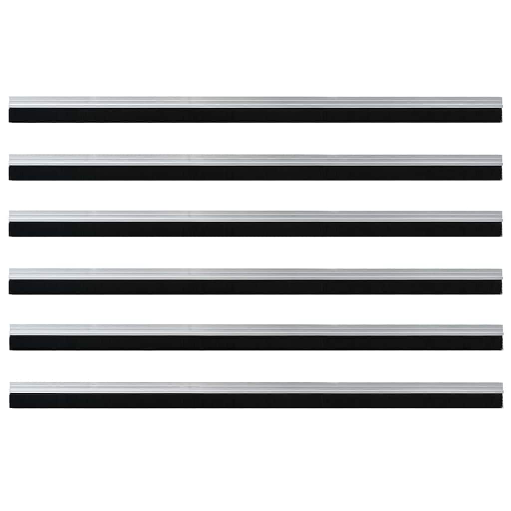 Dopuri pentru uși autoadezive 6 pcs Argintiu 100 cm GartenMobel Dekor