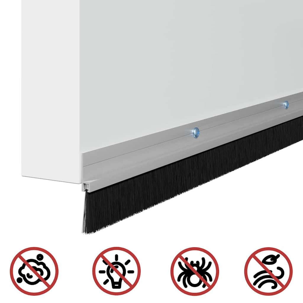 Perdele de ușă cu perii cu montare prin înșurubare 12 pcs GartenMobel Dekor