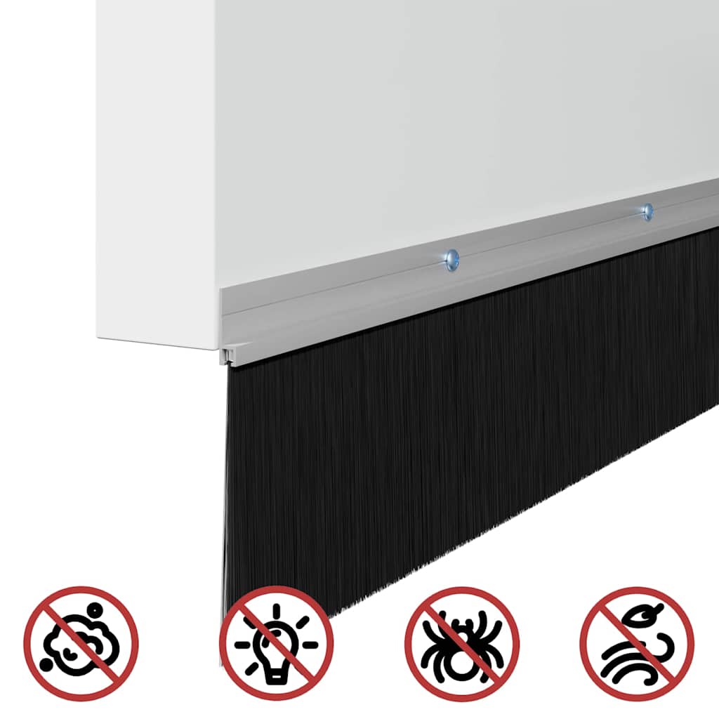 Perdele de ușă cu perii cu montare prin înșurubare 2 pcs GartenMobel Dekor