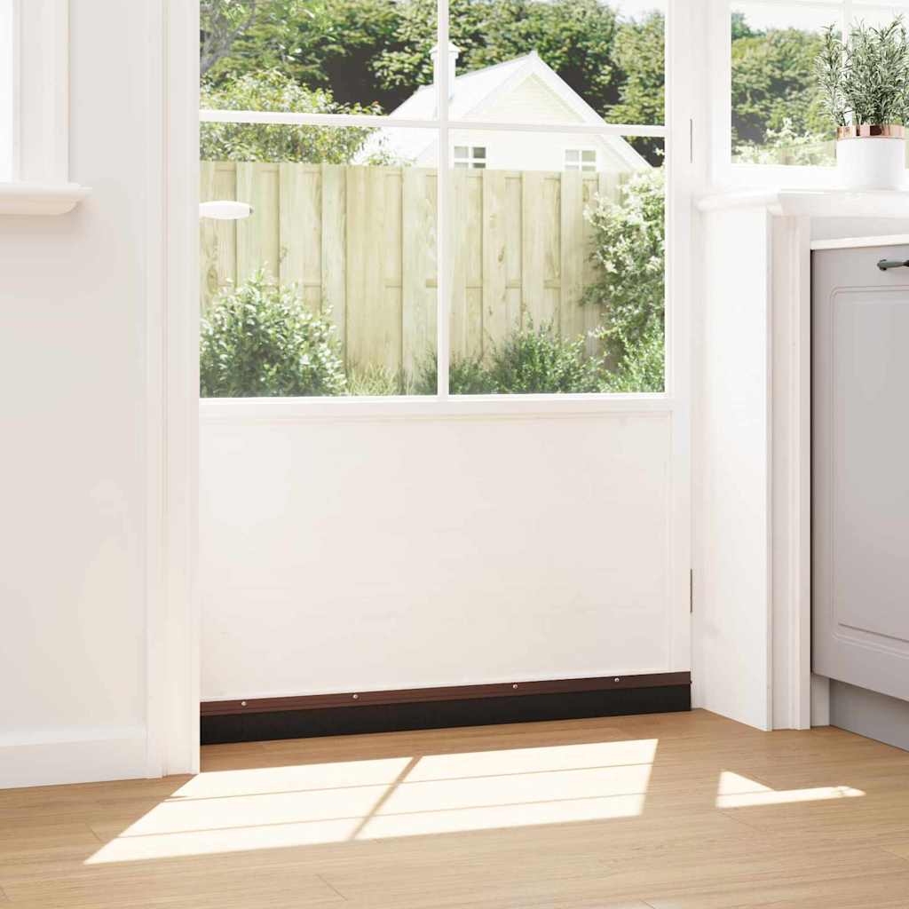 Perdele de ușă cu perii cu montare prin înșurubare 2 pcs Maro GartenMobel Dekor