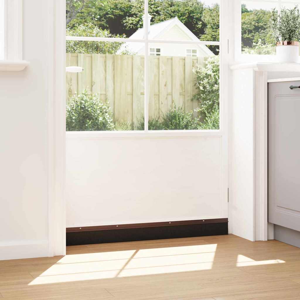 Perdele de ușă cu perii cu montare prin înșurubare 6 pcs Maro GartenMobel Dekor