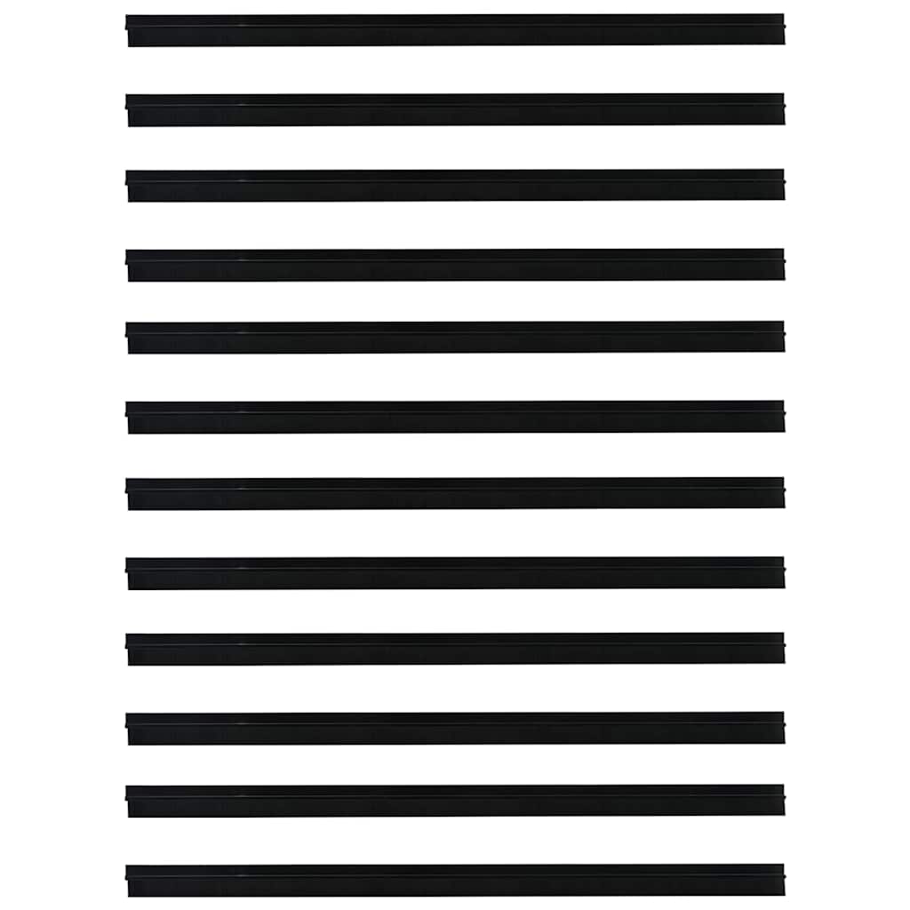 Dopuri pentru uși autoadezive 12 pcs Negru 100 cm GartenMobel Dekor