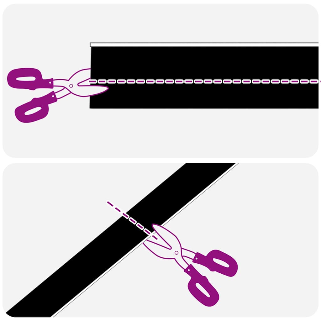 Dopuri pentru uși autoadezive 2 pcs Negru 100 cm GartenMobel Dekor