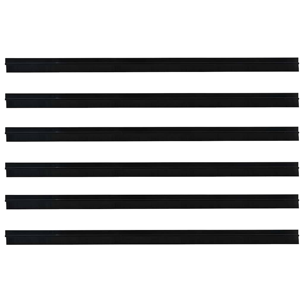 Dopuri pentru uși autoadezive 6 pcs Negru 100 cm GartenMobel Dekor