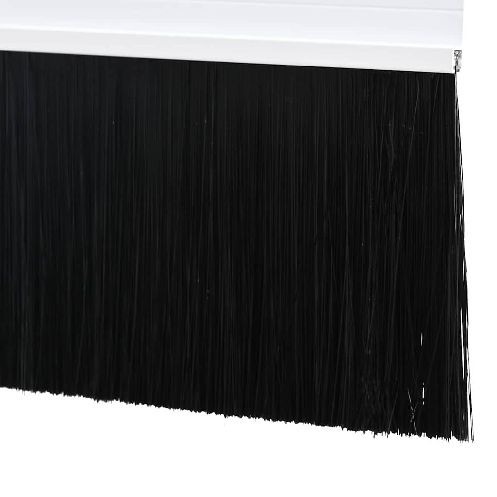 Perdele de ușă cu perii cu montare prin înșurubare 2 pcs Alb GartenMobel Dekor