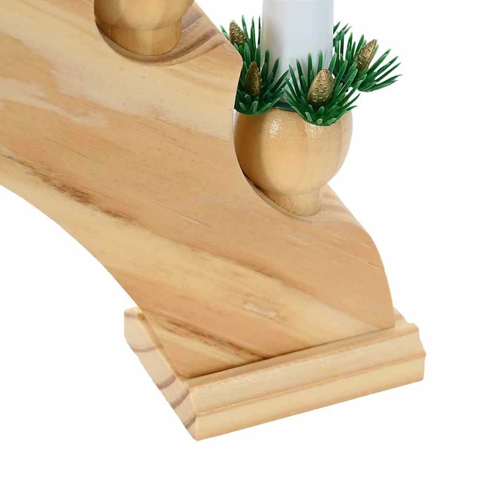 Arhă de Crăciun cu 10 lumânări LED Maro 47 x 5 x 29 cm GartenMobel Dekor