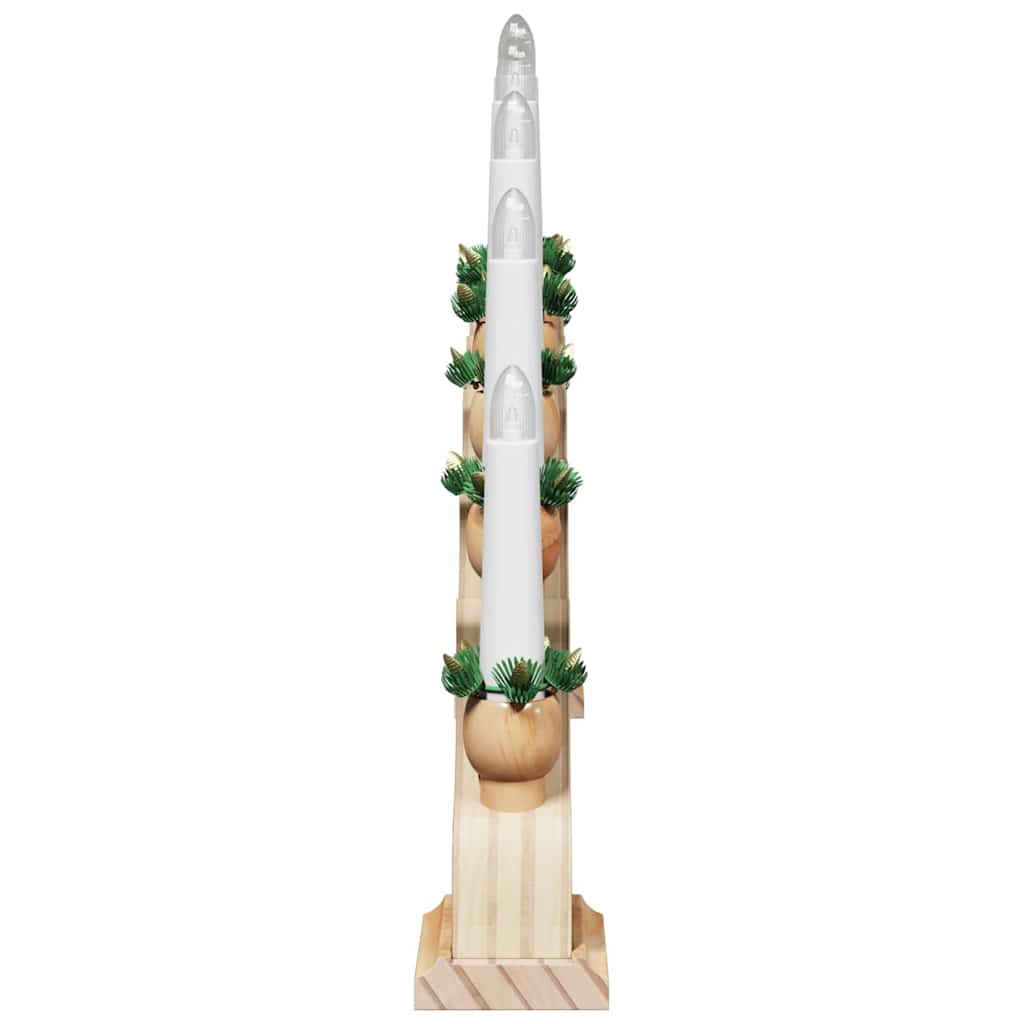 Arhă de Crăciun cu 10 lumânări LED Maro 47 x 5 x 29 cm GartenMobel Dekor