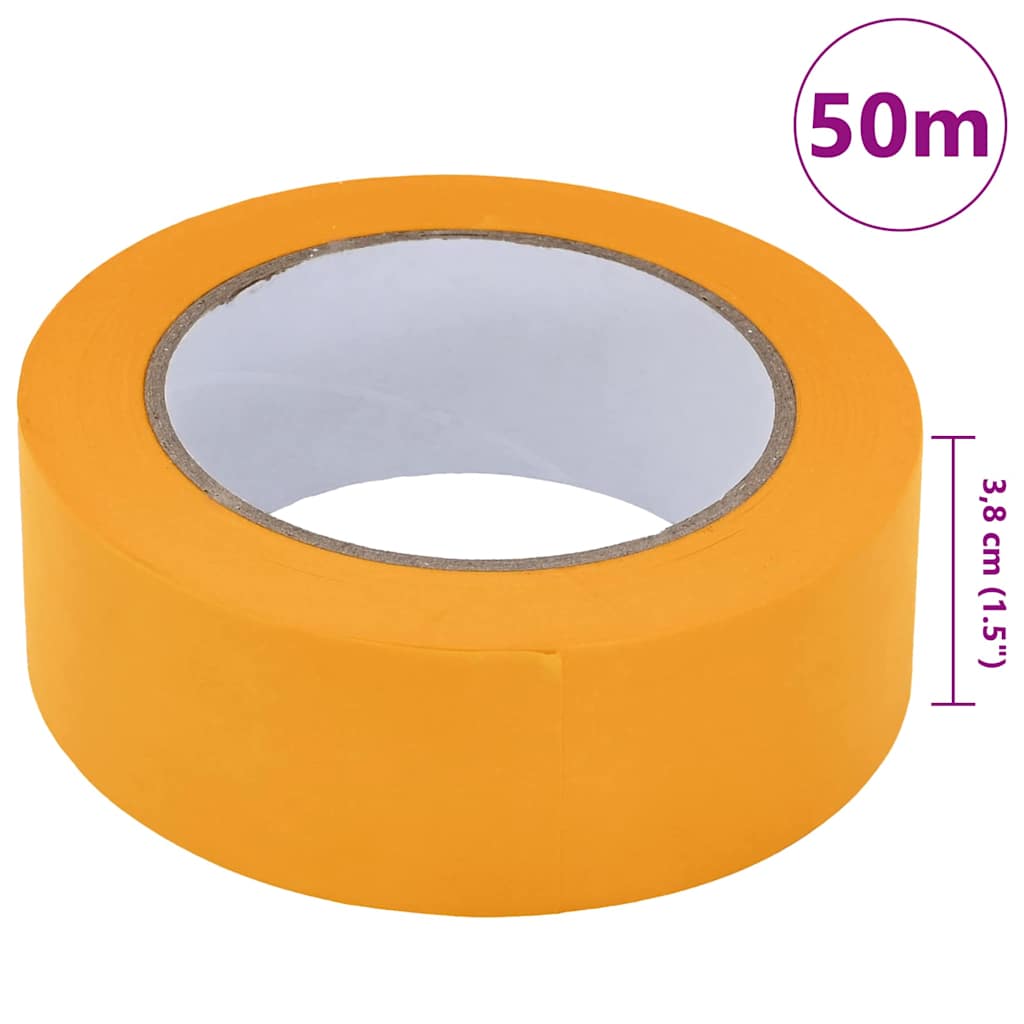 Bende de Mascare pentru Pictori 50 pcs Galben 38mm x 50m Hârtie GartenMobel Dekor
