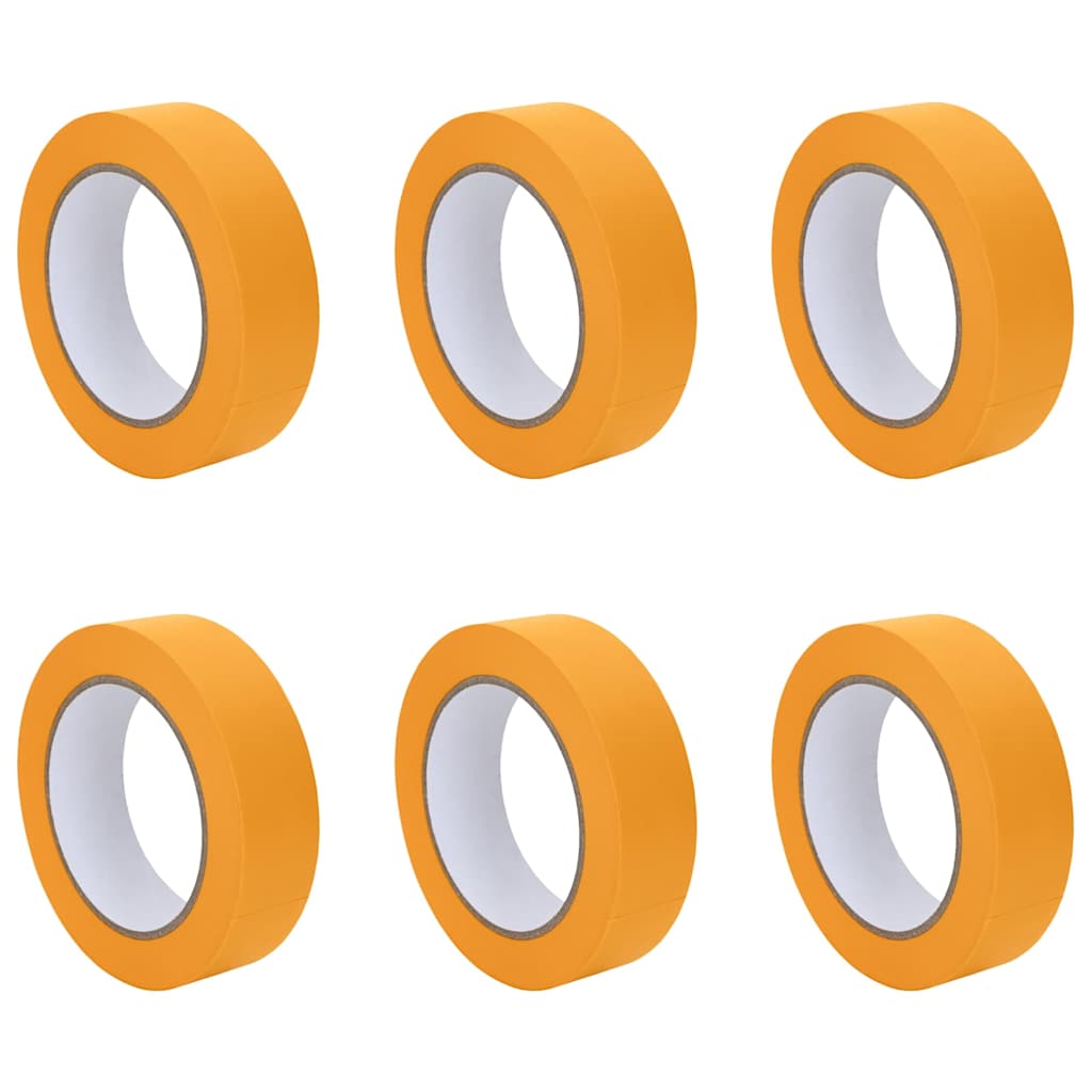 Bende de Mascare pentru Pictori 6 pcs Galben 30mm x 50m Hârtie GartenMobel Dekor