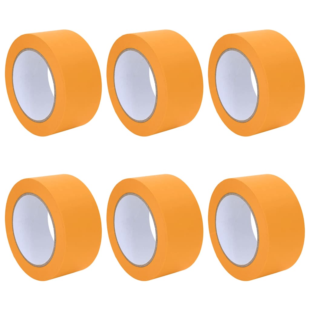 Bende de Mascare pentru Pictori 6 pcs Galben 50mm x 50m Hârtie GartenMobel Dekor