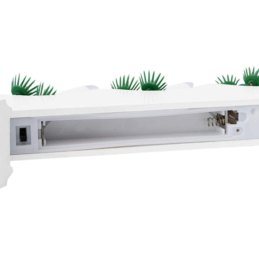 Pod din Lumânări de Crăciun cu 7 LED 3 pcs Alb 39.5 x 5 x 29 cm GartenMobel Dekor