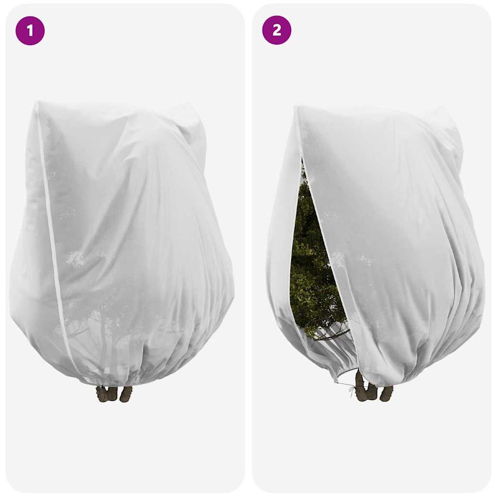 Huse din fleece pentru protecția plantelor împotriva înghețului 3 pcs GartenMobel Dekor