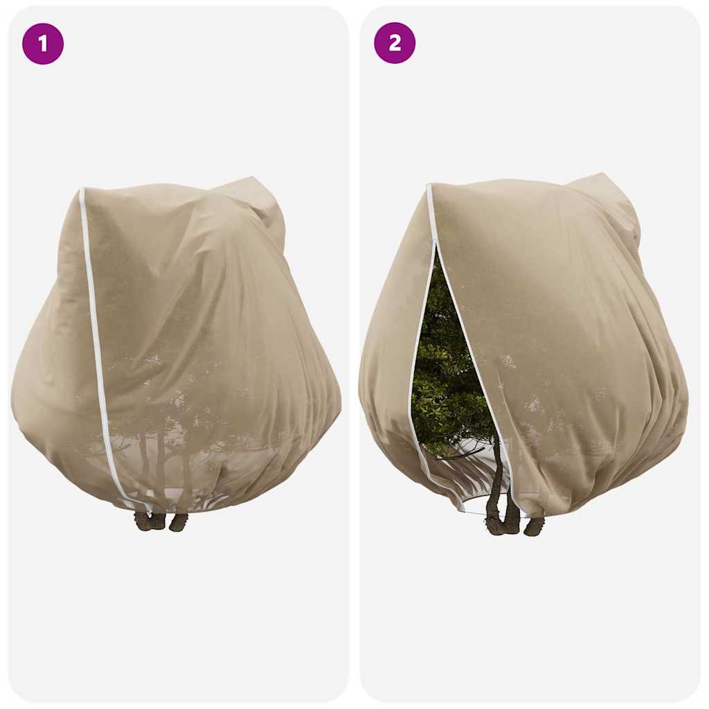 Huse din fleece pentru protecția plantelor împotriva înghețului 3 pcs GartenMobel Dekor
