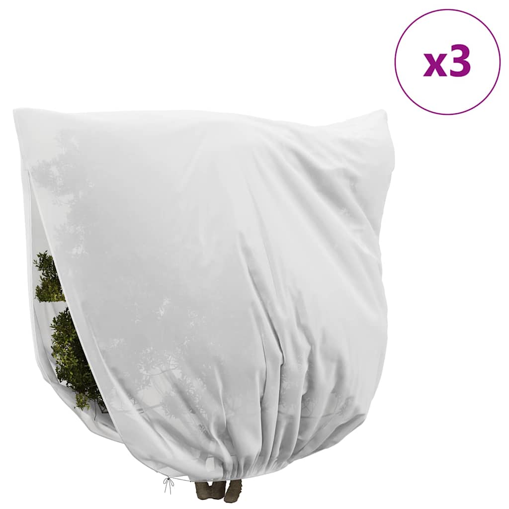 Huse din fleece pentru protecția plantelor împotriva înghețului 3 pcs GartenMobel Dekor