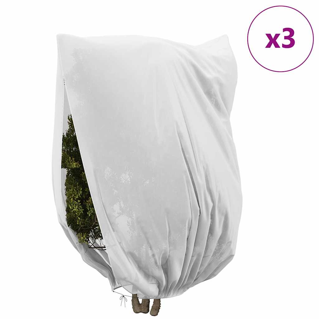 Huse din fleece pentru protecția plantelor împotriva înghețului 3 pcs GartenMobel Dekor