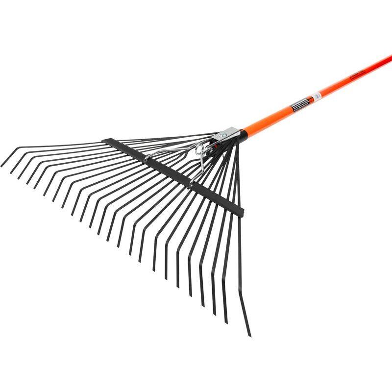Grebla pentru frunze, gradina, coada din fibra de sticla, 24 dinti, 122.5 cm, Strend Pro GartenVIP DiyLine