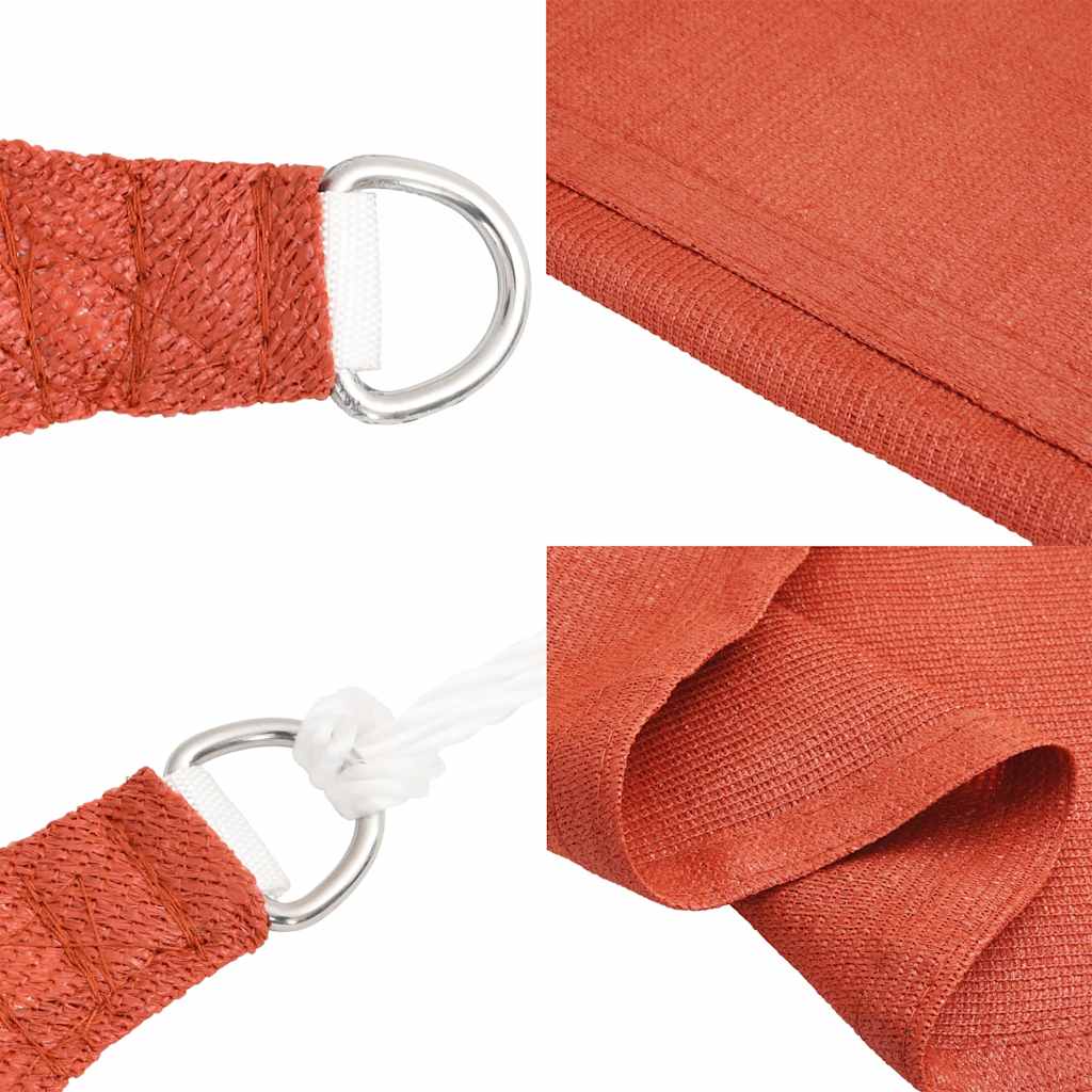 Pânză parasolar, teracotă, 4x5x5m, HDPE, 160 g/m², triunghiular GartenMobel Dekor