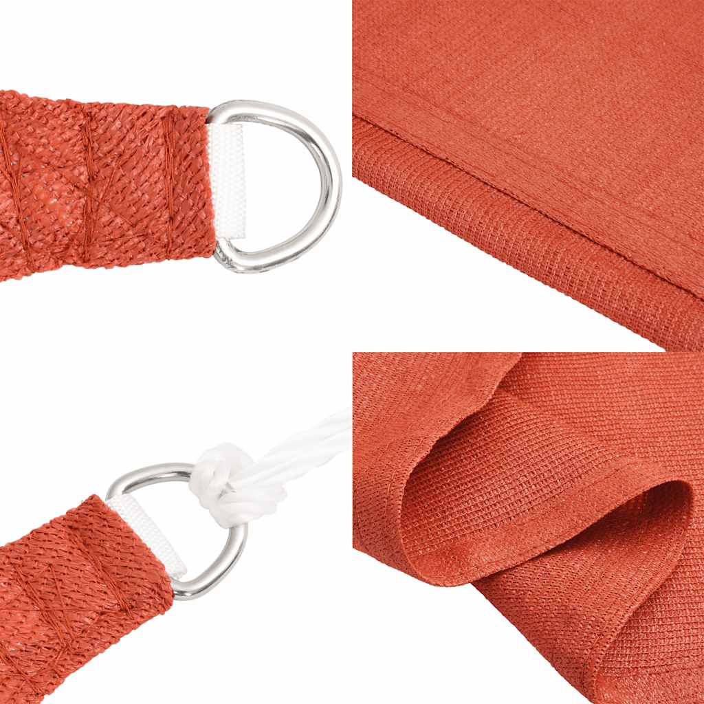 Pânză parasolar, teracotă, triunghiular, 5x5x5m, HDPE, 160 g/m² GartenMobel Dekor