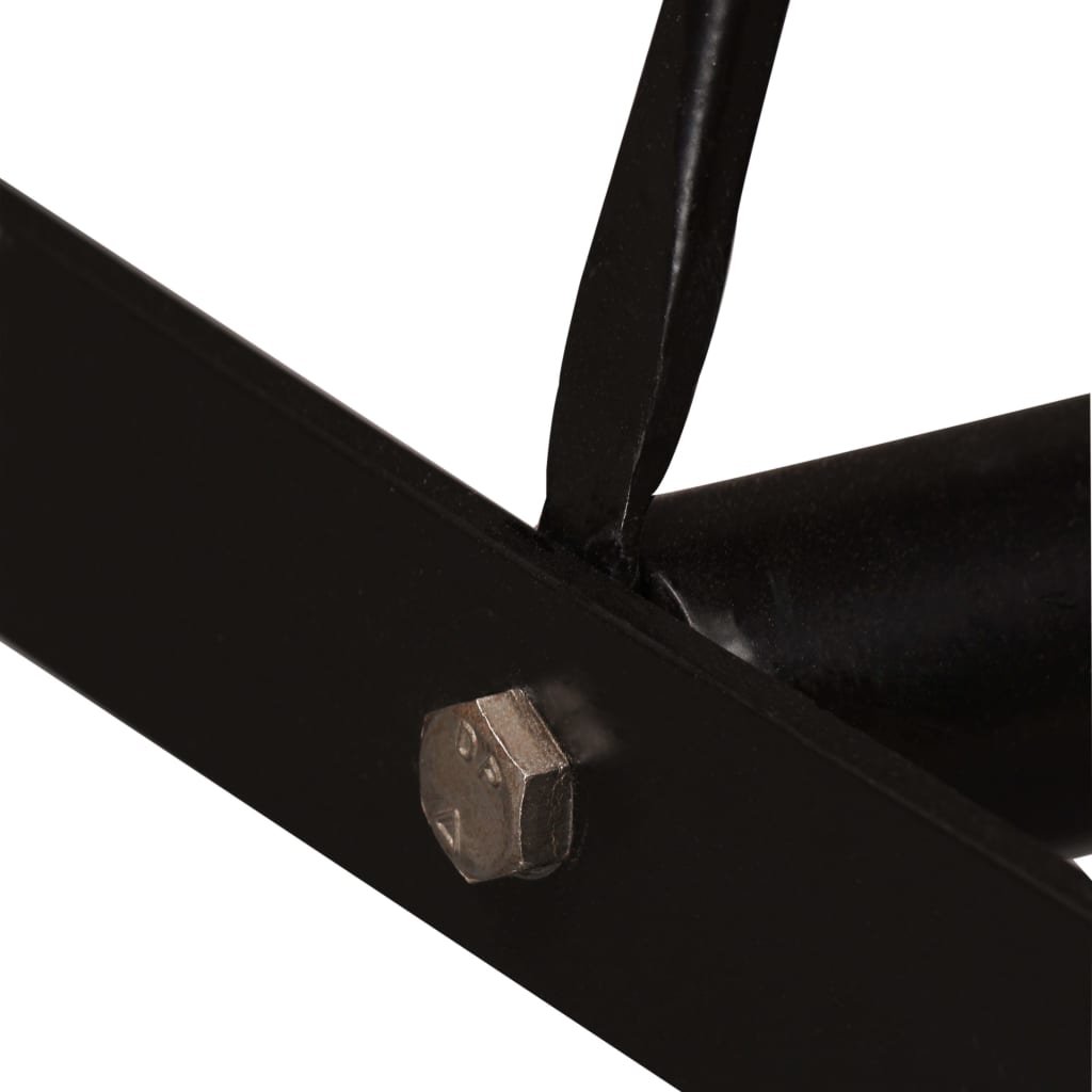 Set bar, 7 piese, lemn masiv reciclat, piele naturală și pânză GartenMobel Dekor