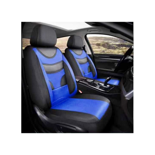 Huse Auto Universale 11 Piese Negru cu Albastru Compatibile Scaune Fata si Spate Cod: HNG1321-4 Automotive TrustedCars