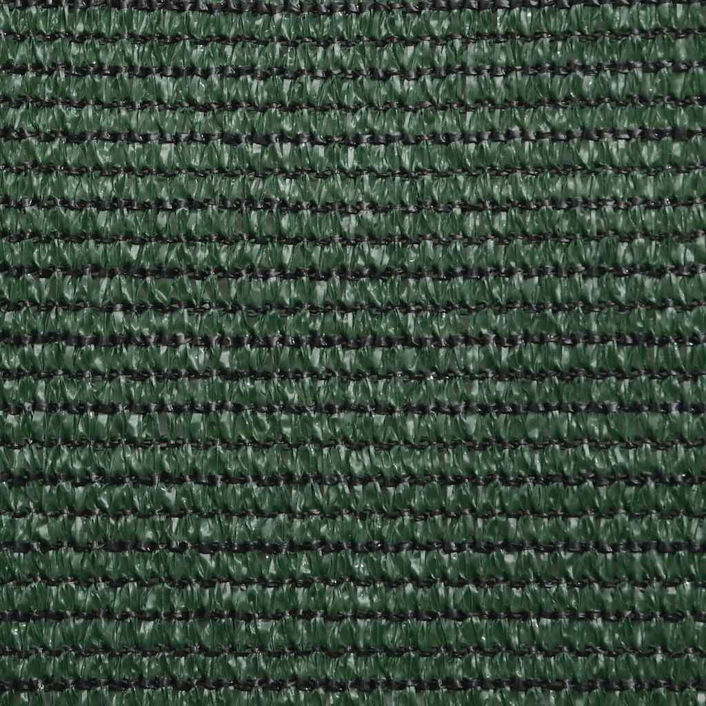 Pânză parasolar verde închis 6x6x6 m HDPE 160 g/m² triunghiular GartenMobel Dekor