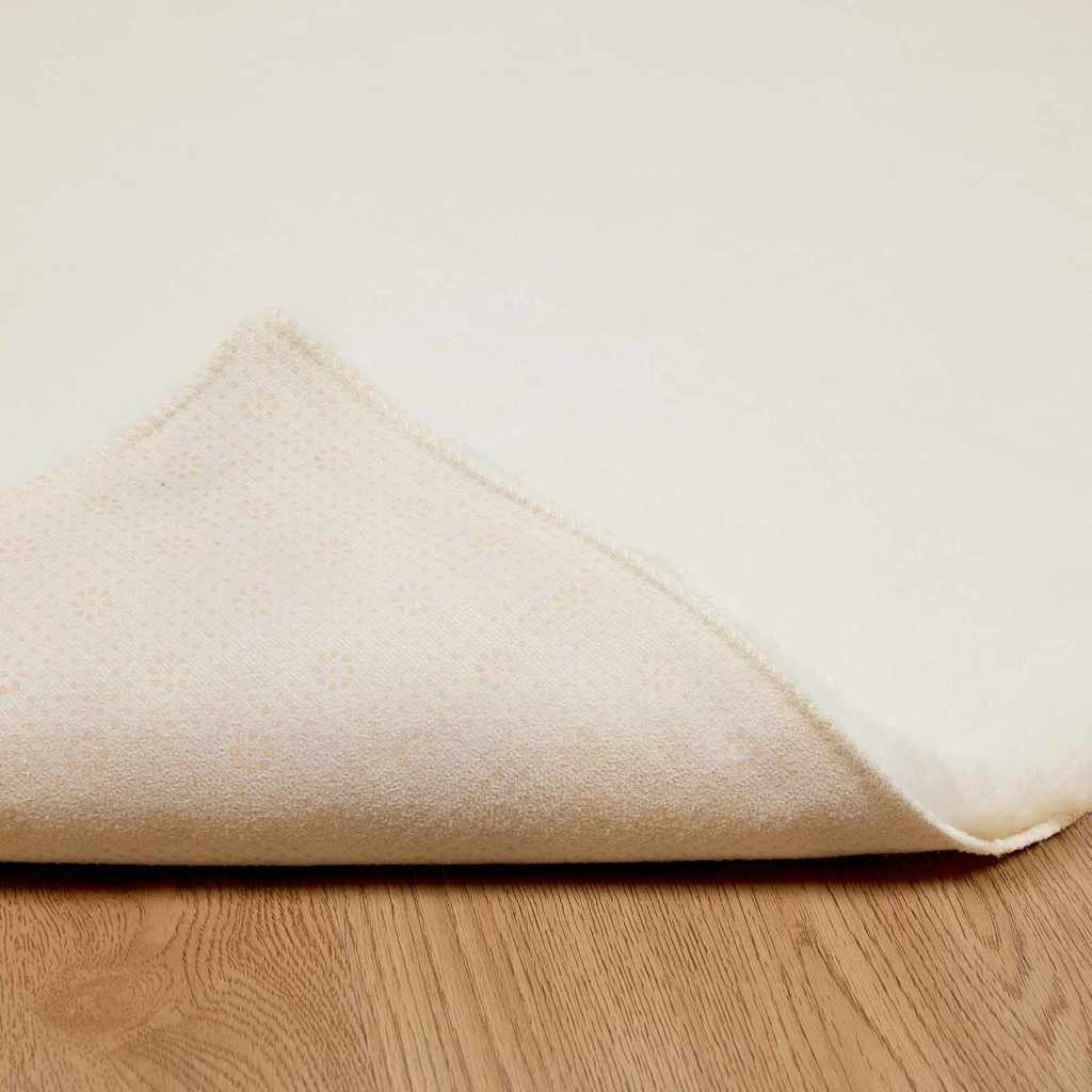 Covor din Blană Faux de Iepure Alb 200 x 200 cm Poliester GartenMobel Dekor