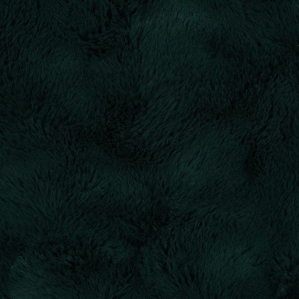 Pătură din Blană sintetică de Iepure 4 pcs Verde închis GartenMobel Dekor