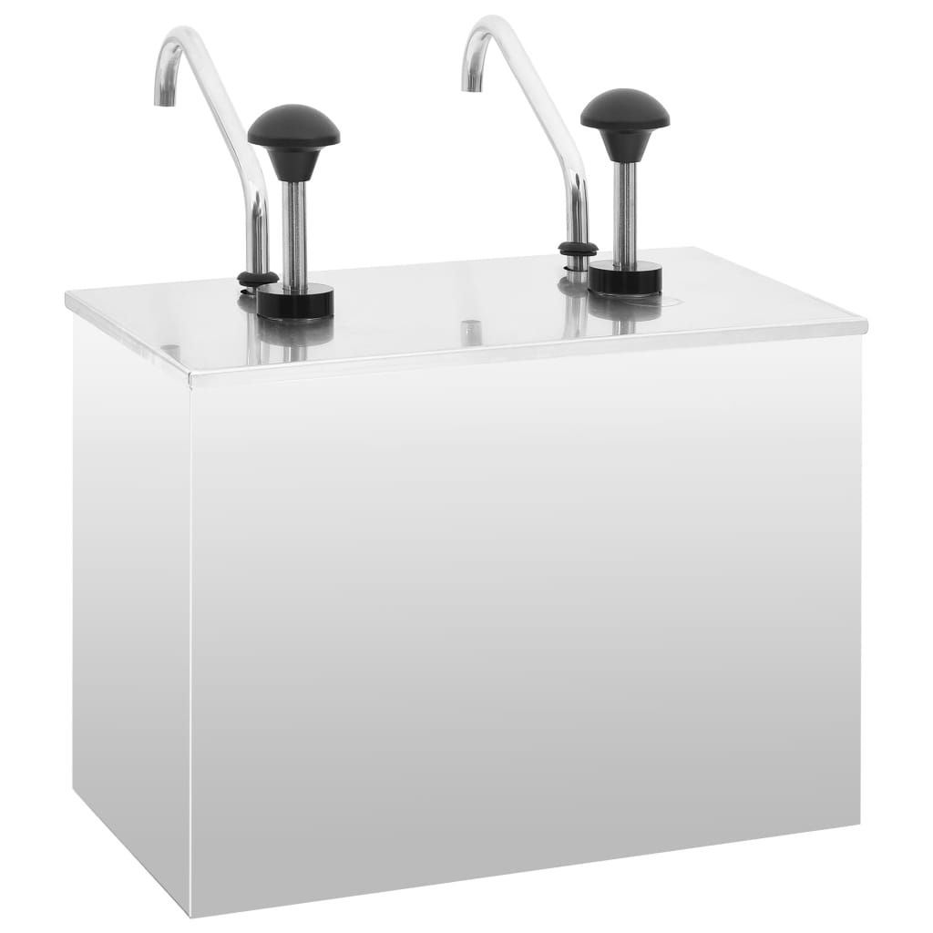 Dozator de sos, 2 x 3,5 L, oțel inoxidabil GartenMobel Dekor