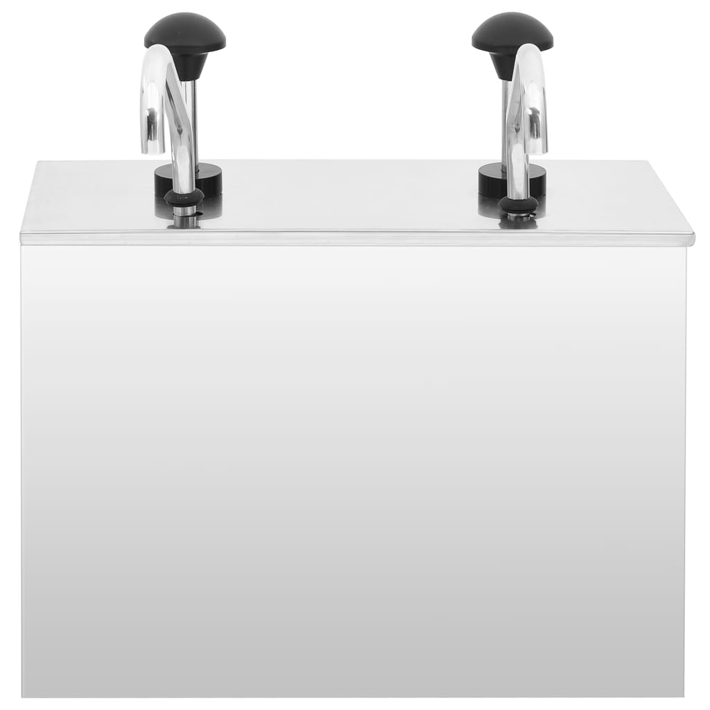 Dozator de sos, 2 x 3,5 L, oțel inoxidabil GartenMobel Dekor