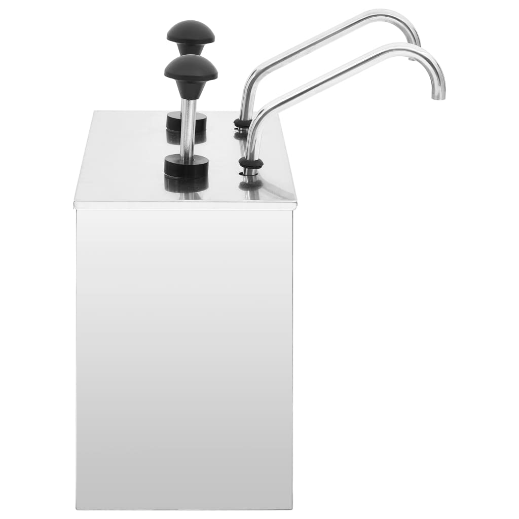 Dozator de sos, 2 x 3,5 L, oțel inoxidabil GartenMobel Dekor