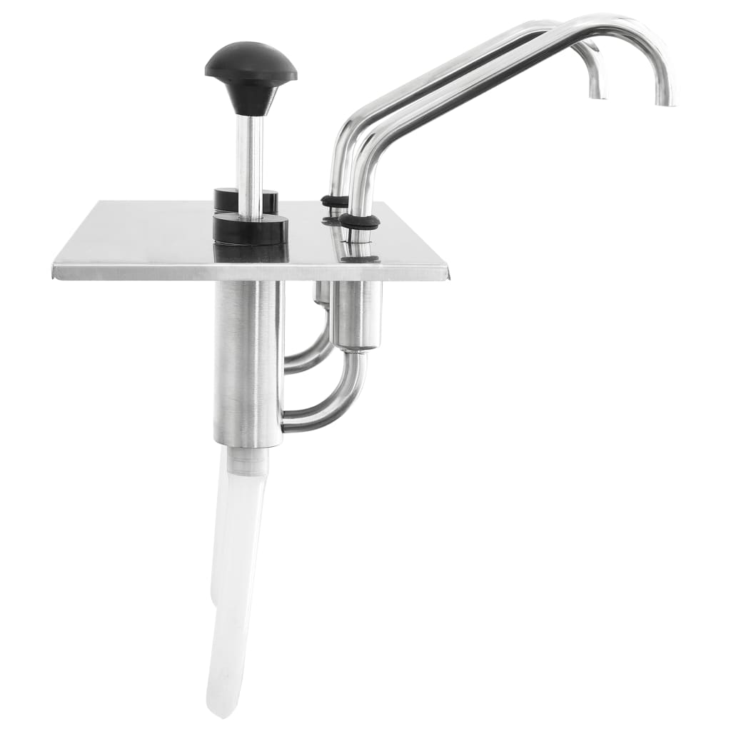 Dozator de sos, 2 x 3,5 L, oțel inoxidabil GartenMobel Dekor