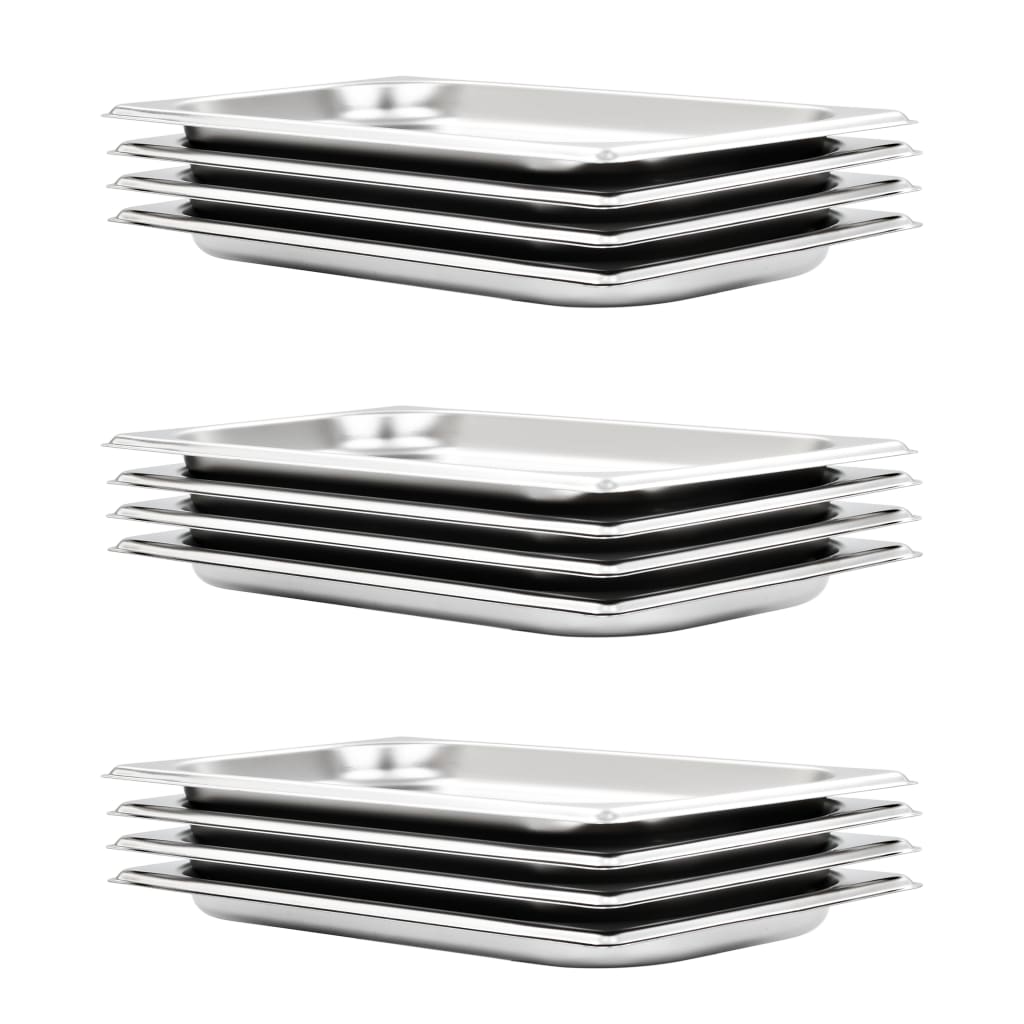 Recipiente Gastronorm 12 buc. GN 1/3 20 mm oțel inoxidabil GartenMobel Dekor