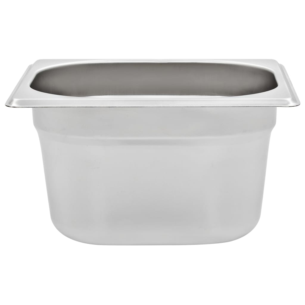 Recipiente Gastronorm 12 buc. GN 1/6 100 mm oțel inoxidabil GartenMobel Dekor