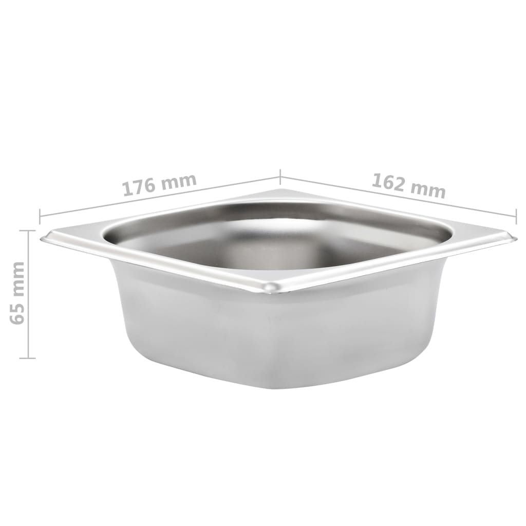 Recipiente Gastronorm 12 buc. GN 1/6 65 mm oțel inoxidabil GartenMobel Dekor