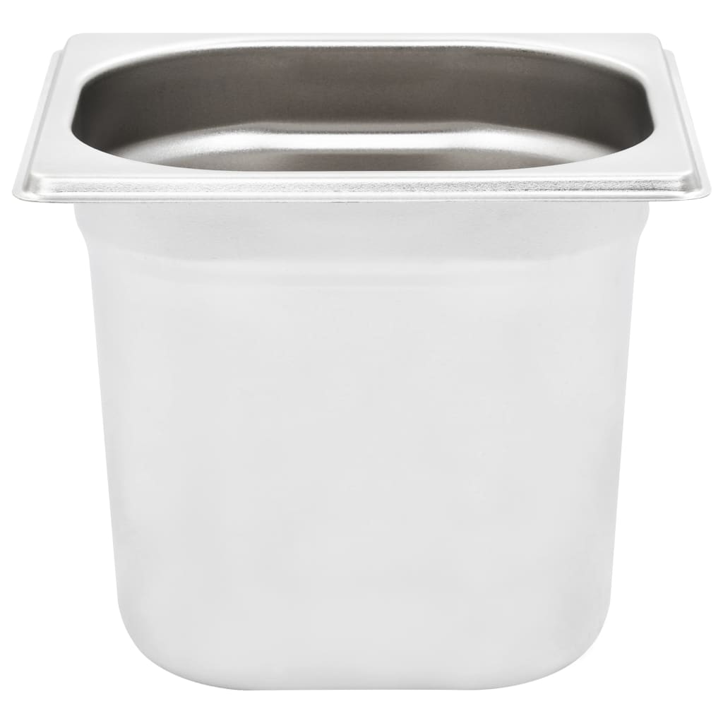 Recipiente Gastronorm 8 buc. GN 1/6 150 mm oțel inoxidabil GartenMobel Dekor