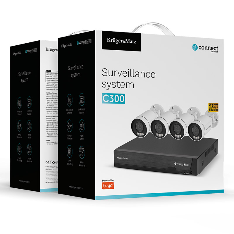 KIT SUPRAVEGHERE WIFI CONNECT C300 TUYA KRUGER&MATZ EuroGoods Quality
