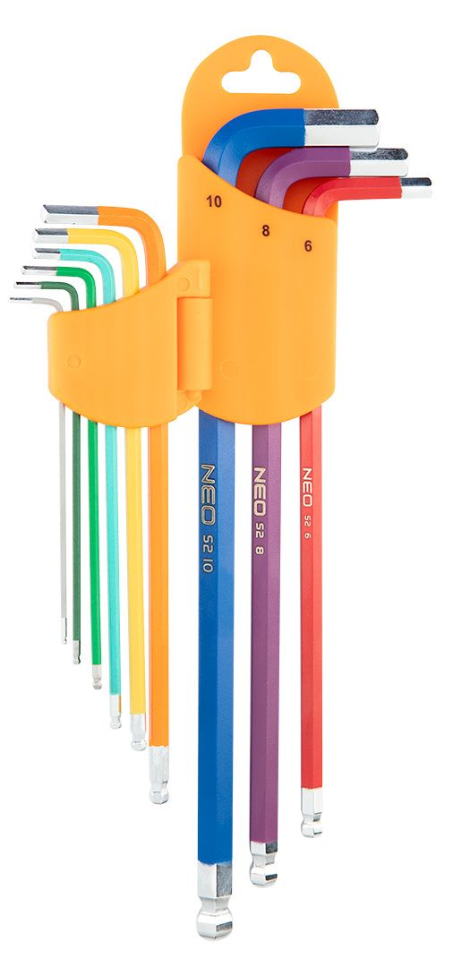 Set chei imbus cu profil hexagonal sferic NEO TOOLS 09-512 HardWork ToolsRange