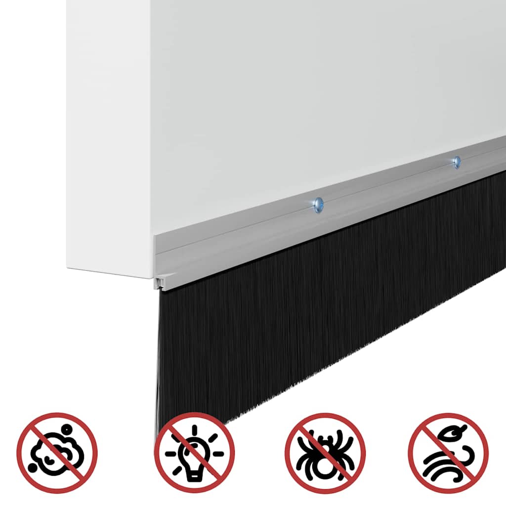 Perdele de ușă cu perii cu montare prin înșurubare 6 pcs GartenMobel Dekor