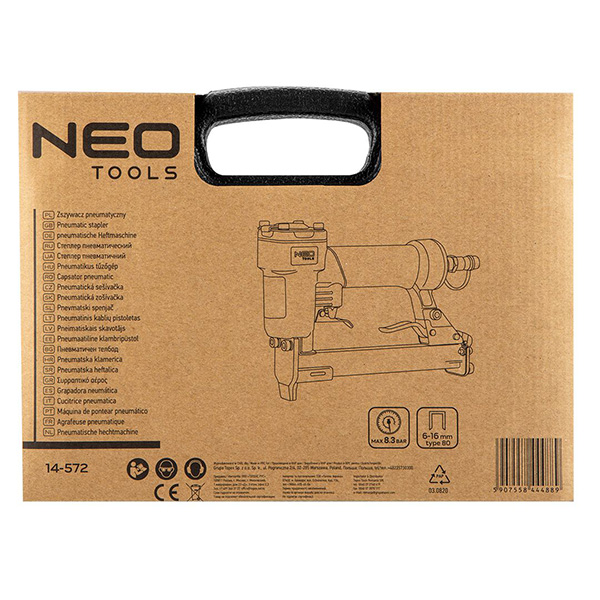 Capsator pneumatic 6-16mm capse tip 80 NEO TOOLS 14-572 HardWork ToolsRange