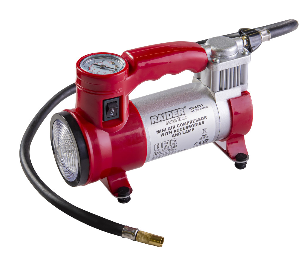 Compresor 12Vx180W 35L/min RD-AC13 HardWork ToolsRange
