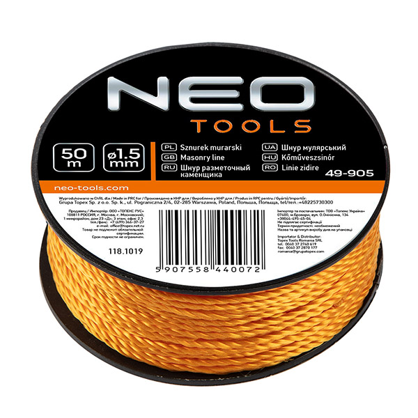 Sfoara de zidarie 50m Neo Tools 49-905 HardWork ToolsRange