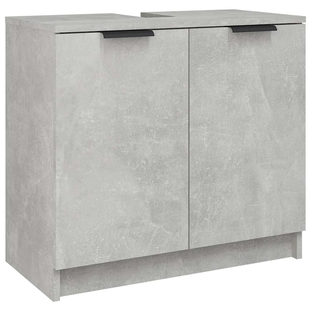 Dulap de baie, gri beton, 64,5x33,5x59 cm, lemn compozit GartenMobel Dekor